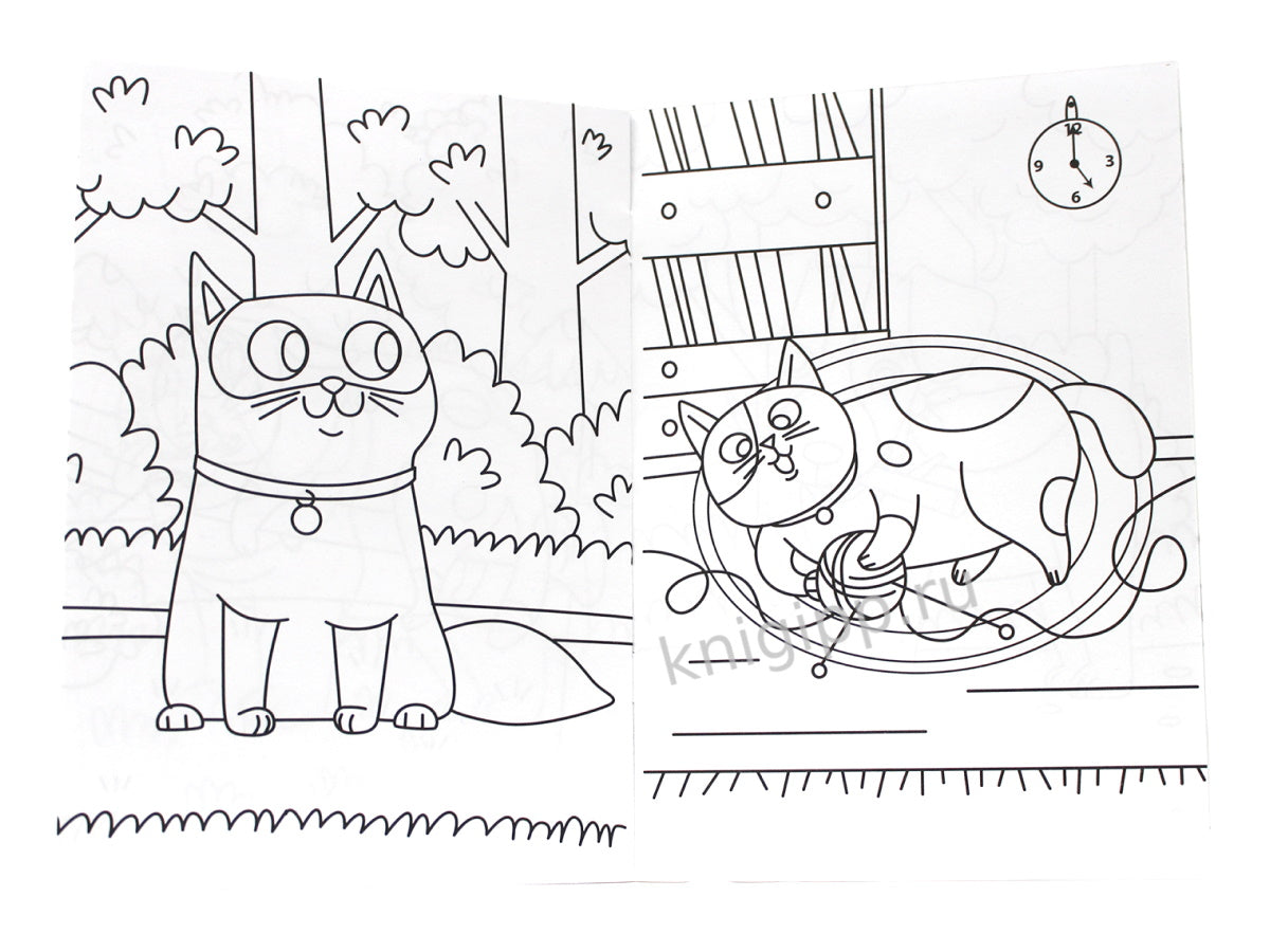 РАСКРАСКА А5 эконом. КОТЯТА И ЩЕНЯТА