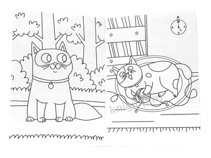 РАСКРАСКА А5 эконом. КОТЯТА И ЩЕНЯТА