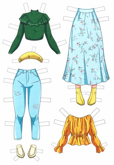 БУМАЖНЫЕ КУКОЛКИ. САМЫЕ СТИЛЬНЫЕ