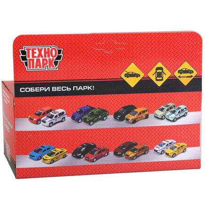 ТМ Технопарк. Machine en métal "MERCEDES-BENZ CLASSE G" 12 cm, ouverte. двери, инерц., ЧЕРНЫЙ в кор.2*36шт