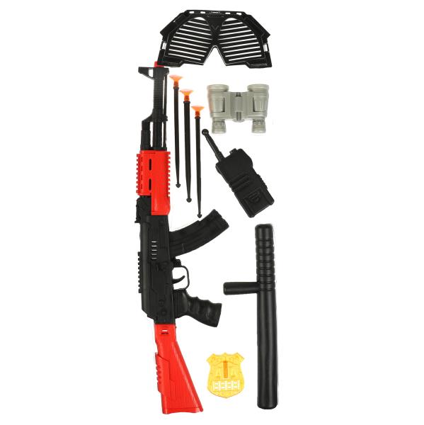 Набор оружия ПОЛИЦИЯ автомат с присосками, блист.23*67*6см ИГРАЕМ ВМЕСТЕ в кор.2*36шт