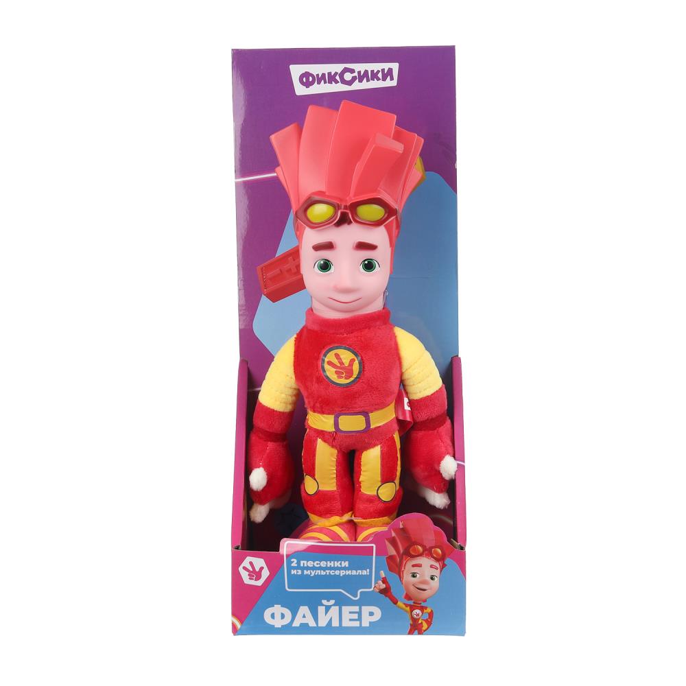 Игрушка мягкая Фиксики файер 27 см, муз. чип, в кор. МУЛЬТИ-ПУЛЬТИ в кор.24шт