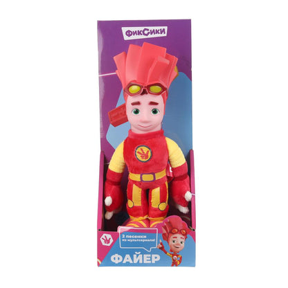 Игрушка мягкая Фиксики файер 27 см, муз. чип, в кор. МУЛЬТИ-ПУЛЬТИ в кор.24шт