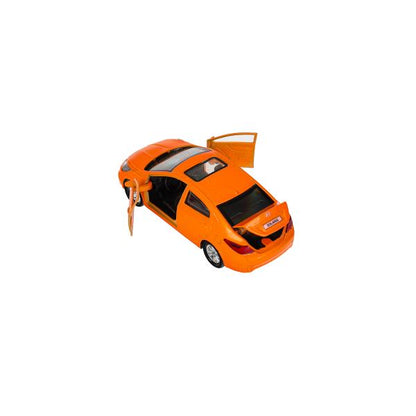 Machine en métal HYUNDAI SOLARIS, 12 cm, double, bagage, acier, orangé, cor. Parc technologique dans le cor.2*36шт