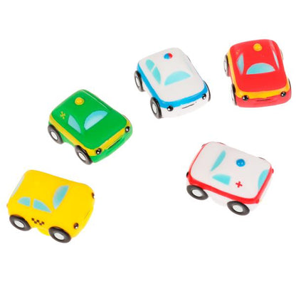Игрушка пластизоль д/ванны пальчиковый театр капитошка МАШИНЫ 5шт КАПИТОШКА в кор.2*12наб