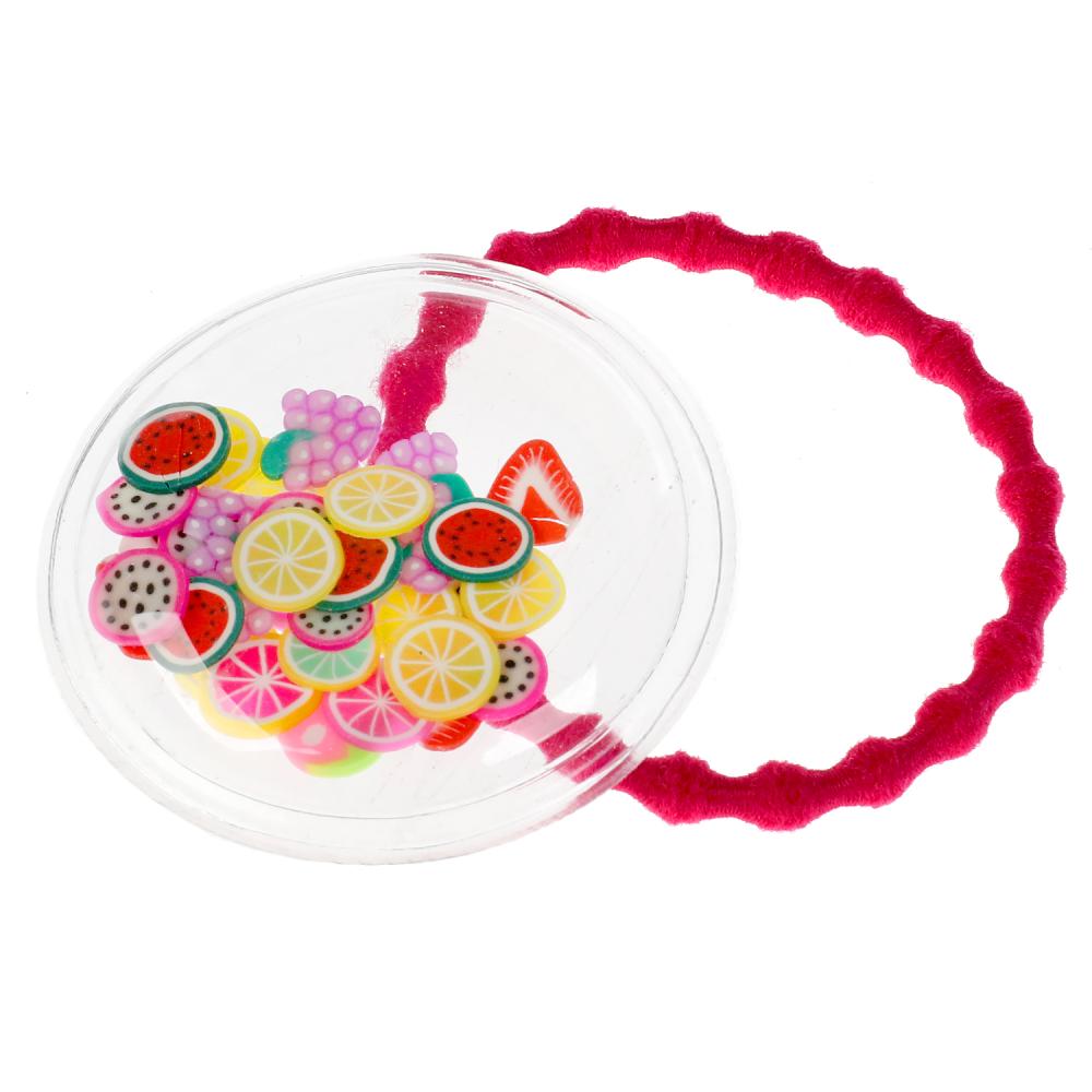 Акс-ры д/девочек ЭНЧЕНТИМАЛС резинки для волос с украш. fruits, 2шт МИЛАЯ ЛЕДИ уп-10шт в кор.100уп