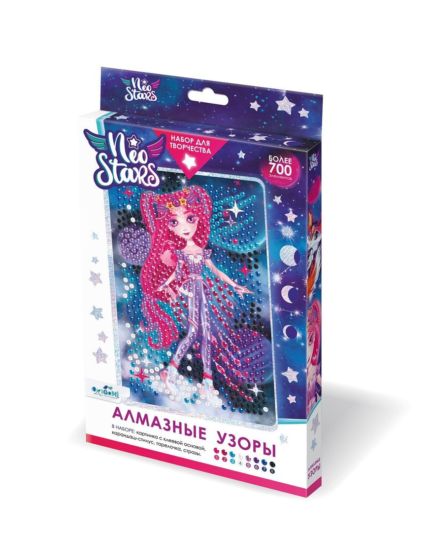 Набор для творчества ORIGAMI Neo Stars Алмазные узоры Марс 10x15