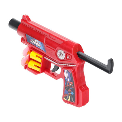 Бластер Человек-паук, мягкие пули, присоски, блистер 18,5*26,5*2см - в кор.2*120шт