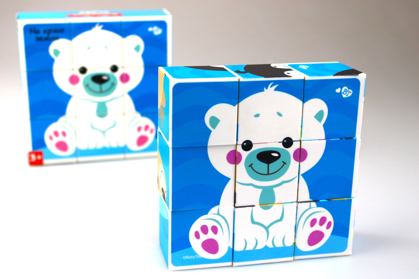 Кубики "На краю земли" (без обклейки) 9 шт Детские игрушки