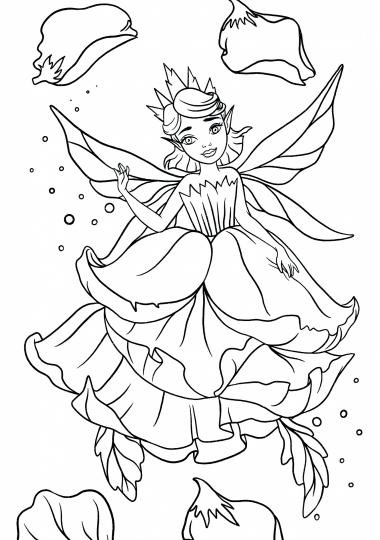 РАСКРАСКА А4 эконом. ЦВЕТОЧНЫЕ ФЕИ