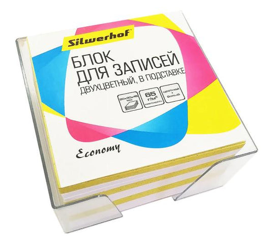 Блок для зап.бум.9х9х4,5,асс.в подс.65г/м2,701035