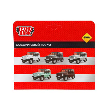 Машина металл УАЗ ХАНТЕР длина 10,5 см, инерция, белый, кор. Технопарк в кор.2*36шт