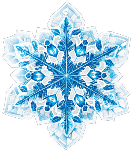 М-17482 Вырубная фигурка. Снежинка (двухсторонняя, ВД-лак)