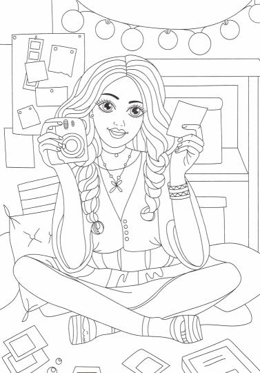 РАСКРАСКА А4 эконом. КРЕАТИВНЫЕ ДЕВЧОНКИ