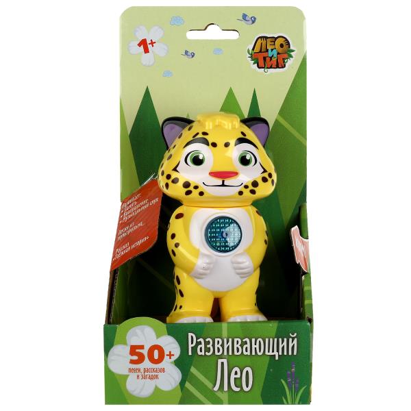 Фигурка ЛЕО и ТИГ тиг. 50 песен, загадок, рассказов, звуков. свет. умка..кор.бат. Умка в кор.72шт
