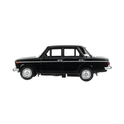 Machine en métal noir-noir VA-2106 ЖИГУЛИ 12 см, двер, инер, черный, кор. Parc technologique dans le cor.2*36шт
