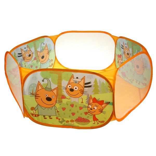 Манеж Три Кота 108х108х38см, в пакете Играем вместе в кор.24шт