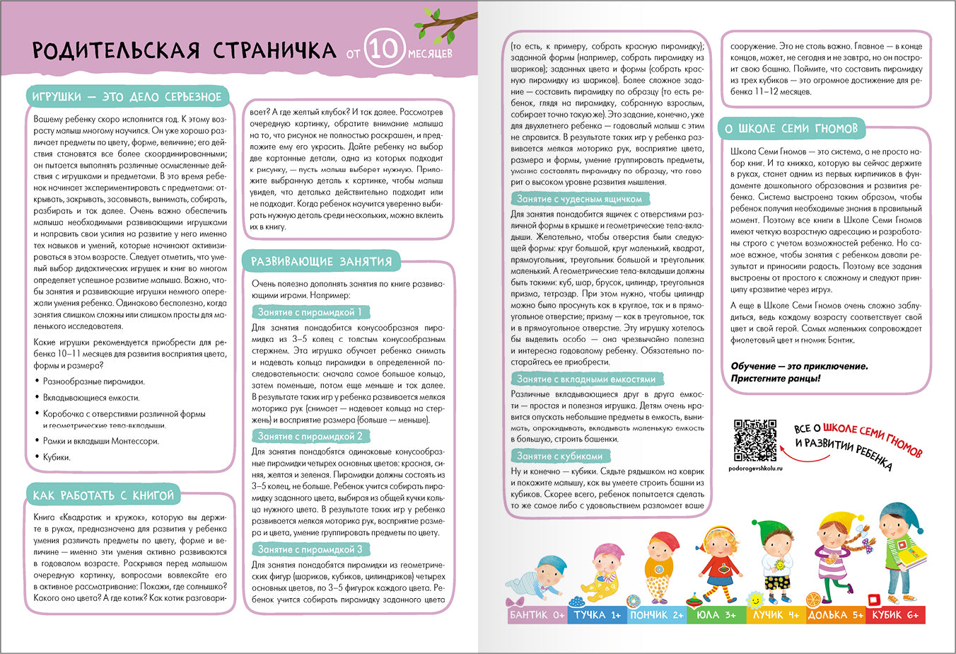 Школа Семи Гномов. Базовый курс. Речь, мышление, моторика. Комплект 0+