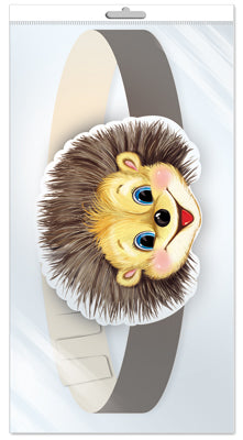 *МА-9747 Маска-ободок. Ежик (в индивидуальной упаковке с европодвесом и клеевым клапаном) - группа Животные
