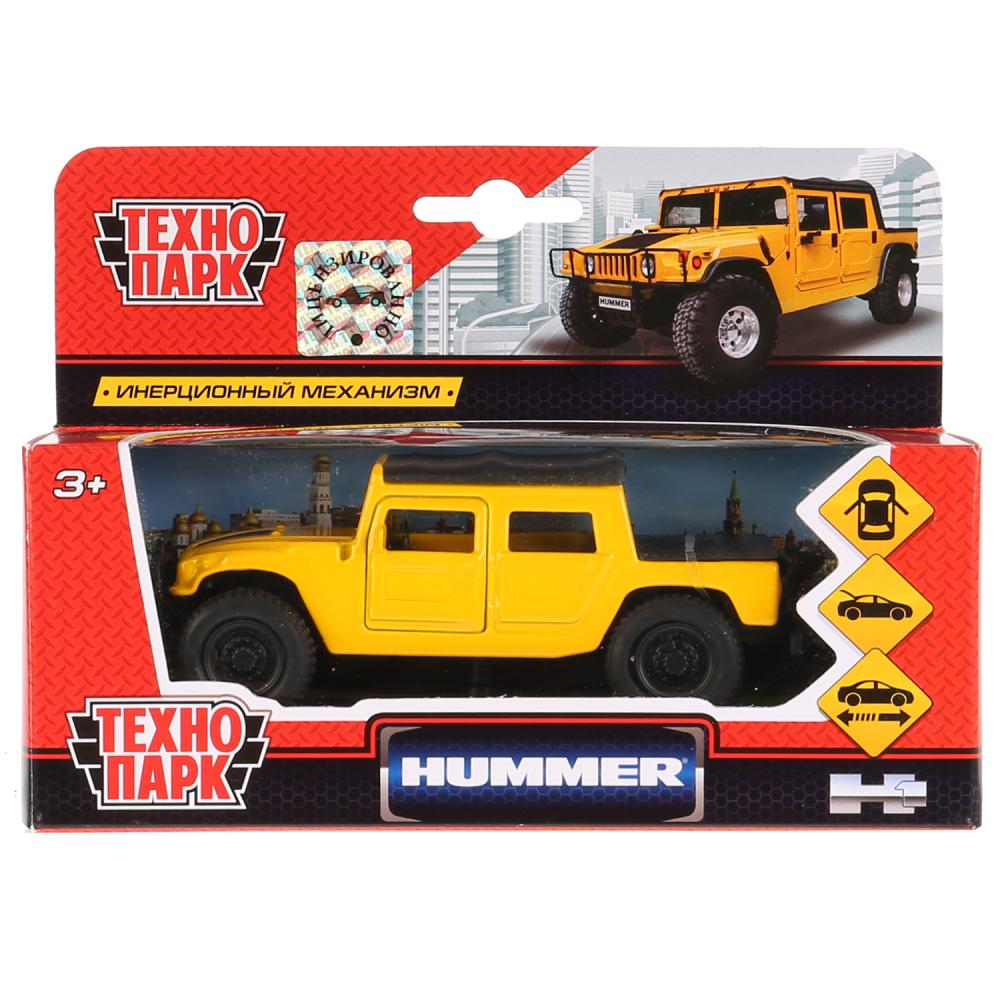 Machine en métal Hummer H1 de 12 cm, ouverte. двери, инерц. dans le cor. Parc technologique en cor.2*24шт