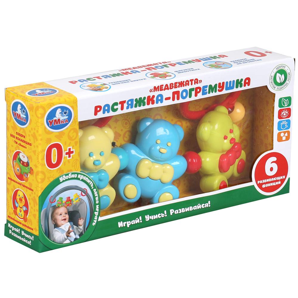 Погремушка-растяжка медвежата "Умка" в русс. кор. в кор.2*60шт