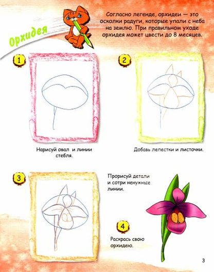 ОК УРсК Цветы. Учимся рисовать с котенком. Орехов А.А.