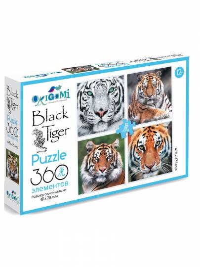 Пазл ORIGAMI Год тигра Хищная красота 360 элементов СИМВОЛ ГОДА 2022