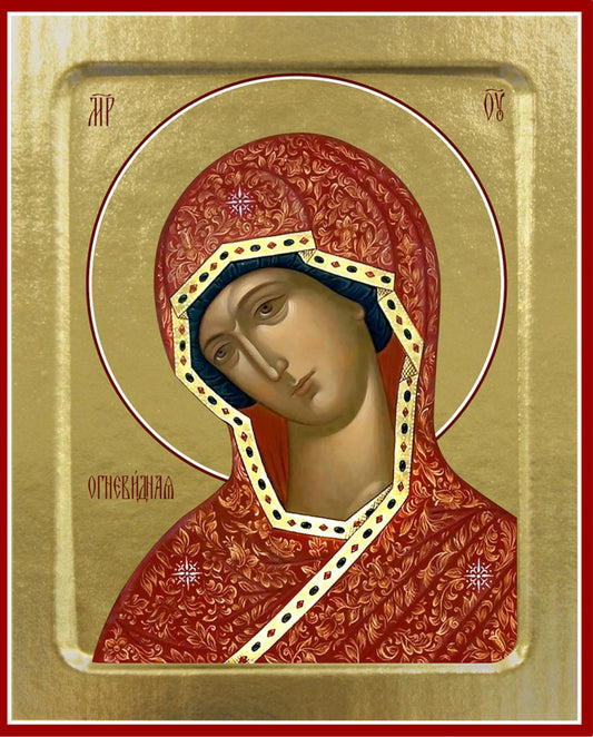 Икона Пресвятой Богородицы, Огневидная (на дереве): 125 х 160