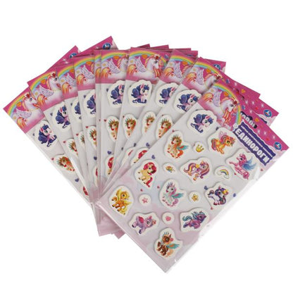 Мягкие многораз. Autocollants 137x247mm pour enfants, taille jusqu'à 10 pouces, cor.40up