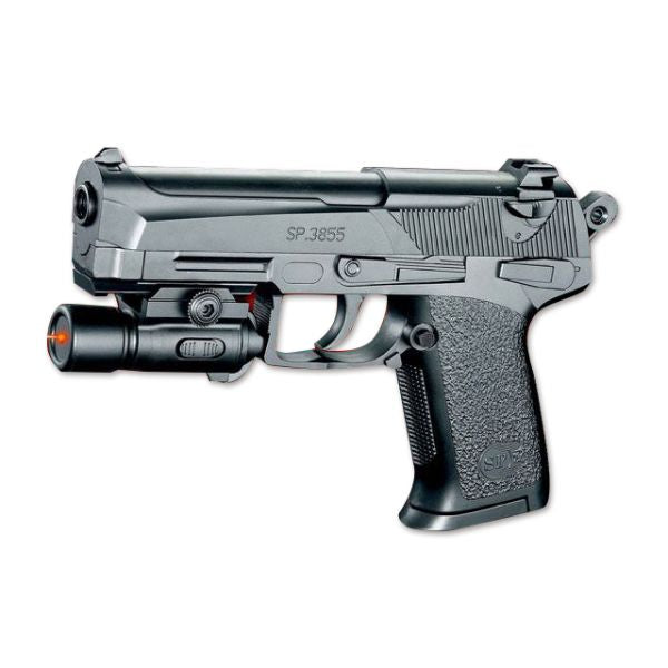 ПИСТОЛЕТ (П) С ЛАЗЕР. ПРИЦЕЛОМ, С ПУЛЬКАМИ SP3855-E В КОР. в кор.2*48шт