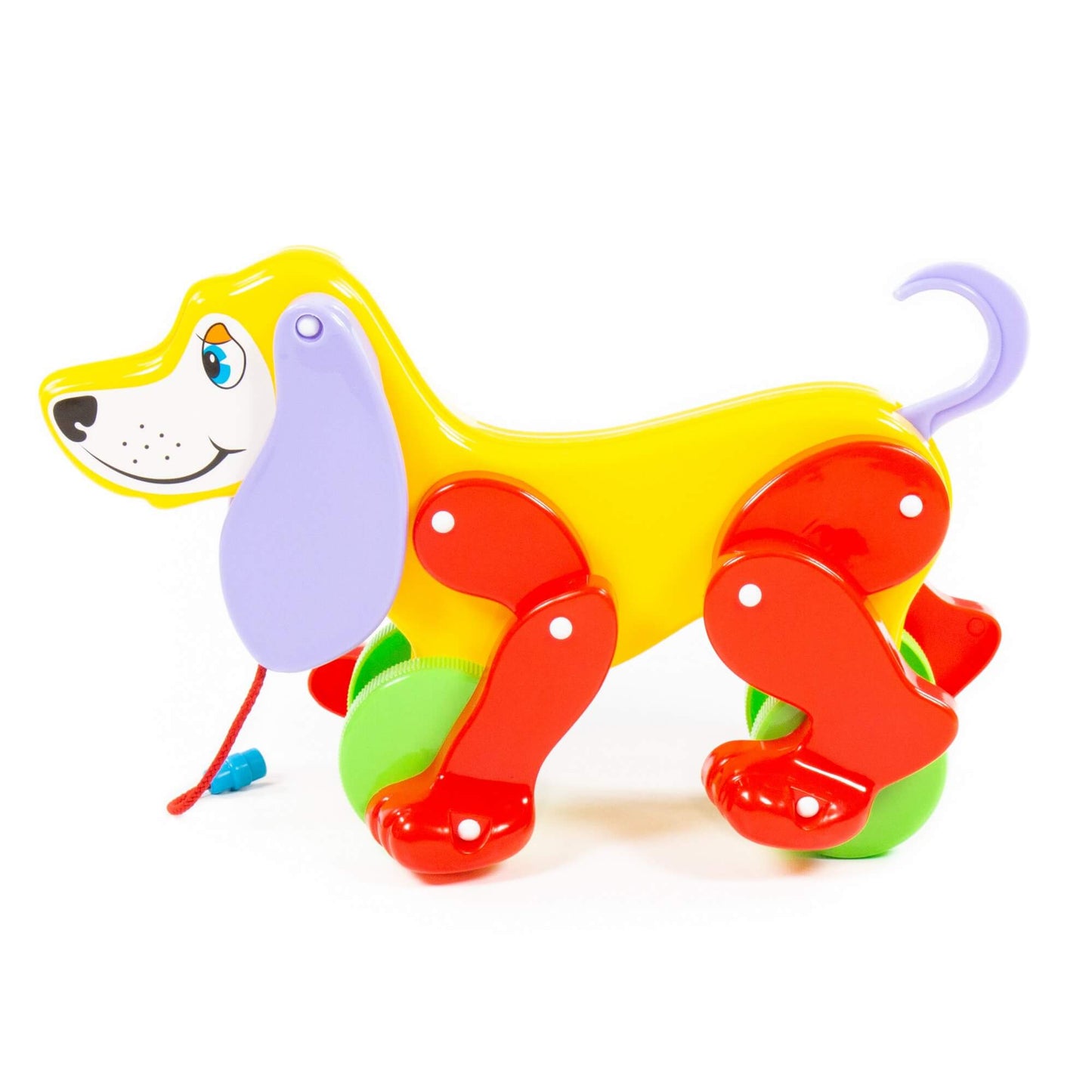 Каталка на веревочке собака "Боби" 30х13х19 см