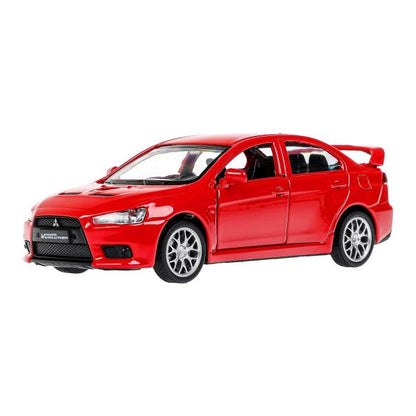 Машина металл MITSUBISHI lancer evolution, 11,4 см, двери, инерц., кор. Технопарк в кор.2*48шт