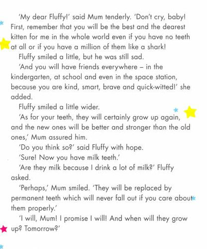 Kitten Fluffy and Tooth fairy (Котёнок Пух и Зубная фея, мелов. 200х240)