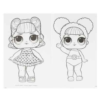 Конкурс красоты . Гигантская раскраска. ЛОЛ. 300х475мм, 16 стр. Умка в кор.50шт