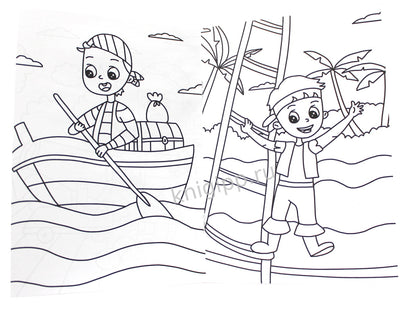 РАСКРАСКА А5 эконом. ПИРАТЫ