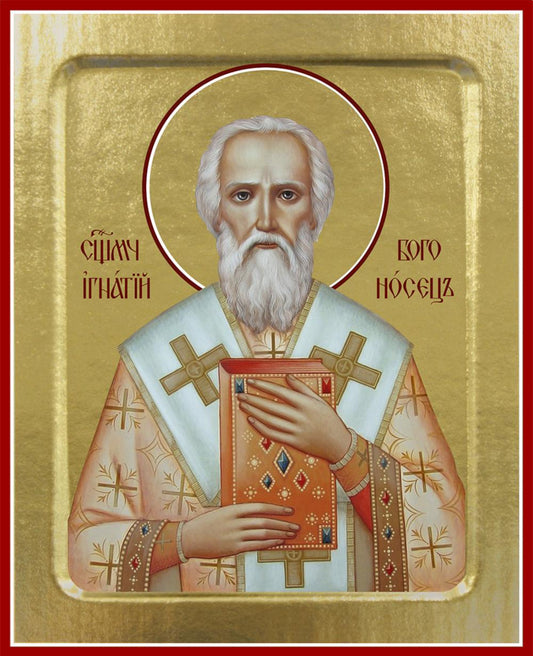 Икона Игнатия Богоносца, священномученика (на дереве): 125 х 160