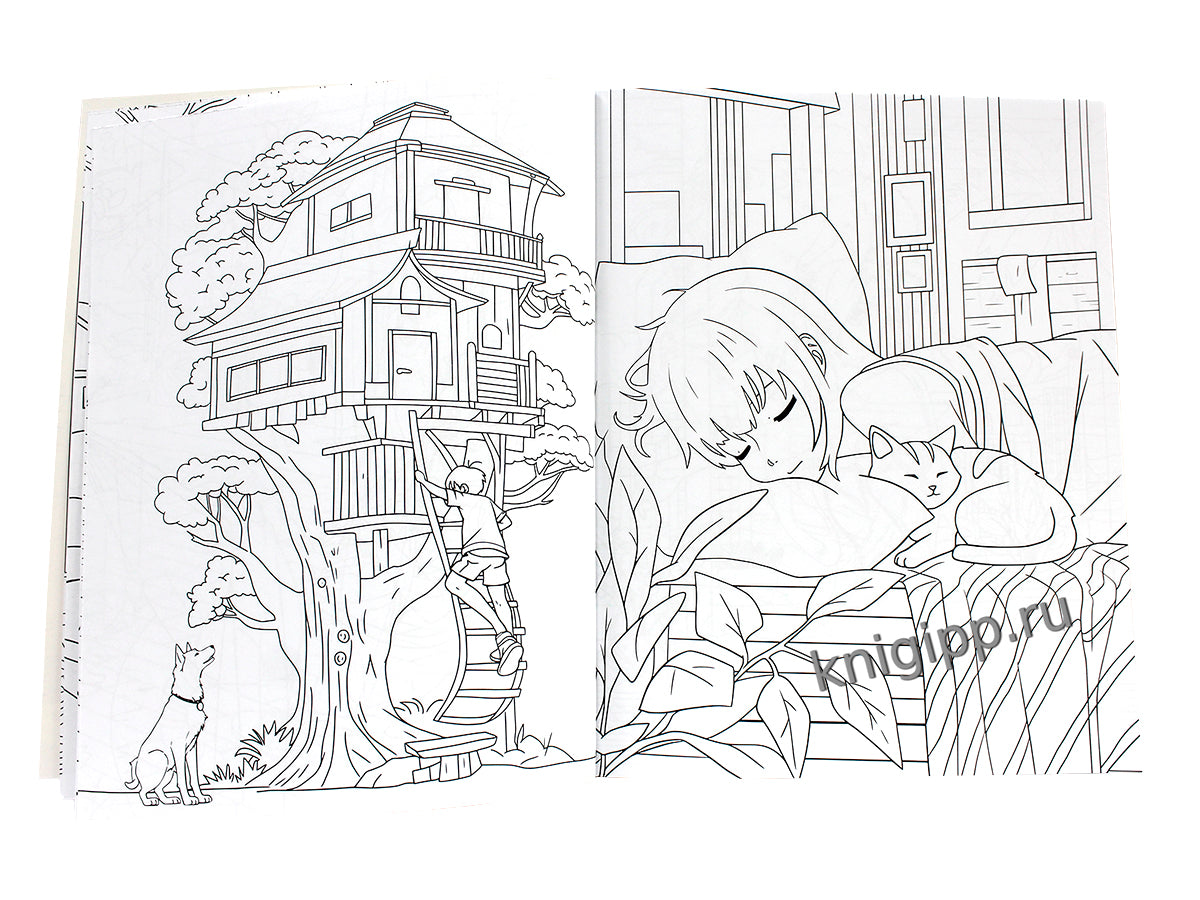 РАСКРАСКА АНИМЕ. ЛЮБИМЫЕ ПИТОМЦЫ