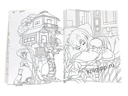 РАСКРАСКА АНИМЕ. ЛЮБИМЫЕ ПИТОМЦЫ