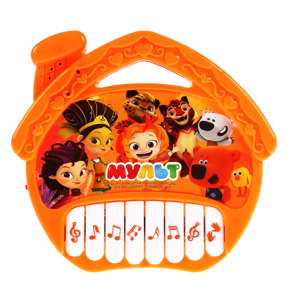 Пианино-домик МУЛЬТ на бат. 15 песен из м/ф на блистере (рус. уп.) Умка в кор.2*96шт