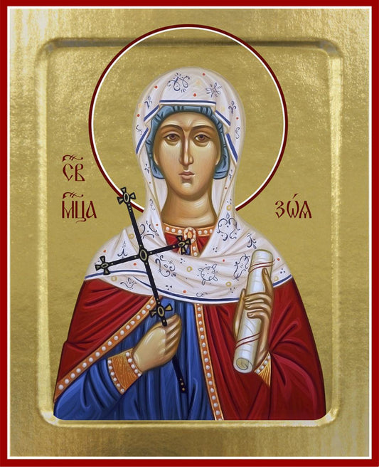 Икона Зои, мученицы (на дереве): 125 х 160