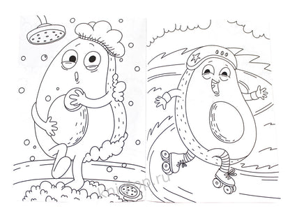 РАСКРАСКА А4 эконом. МИР АВОКАДО