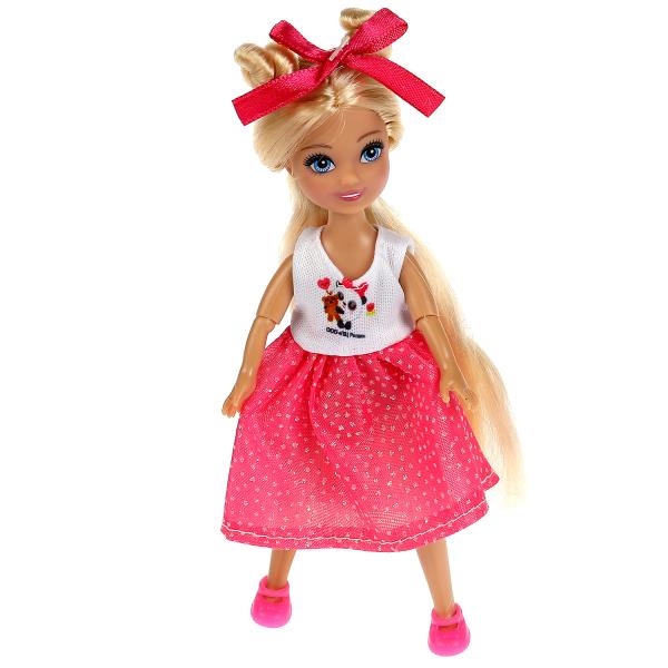 Кукла 15 см Малышарики Анечка, руки и ноги сгиб, акс, кор КАРАПУЗ в кор.120шт