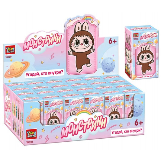 Конструктор фигурки монстрики, дисплей Город мастеров уп-24шт в кор.2*20уп