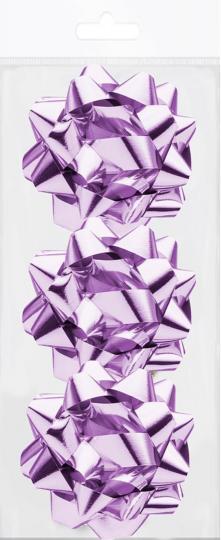 Декоративный бант 3шт фиол. (83242)