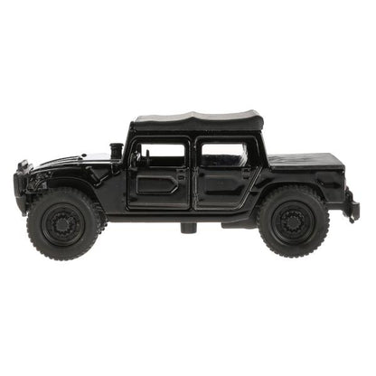 Машина металл Hummer H1 пикап черный 12см, открыв. двери, инерц. в кор. Технопарк в кор.2*24шт