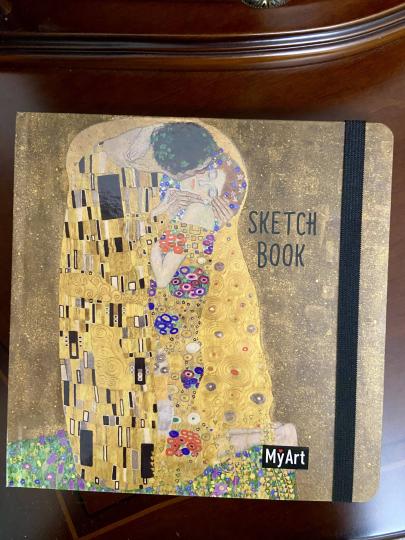 MyArt. КВАДРАТНЫЙ СКЕТЧБУК. Густав Климт. Поцелуй