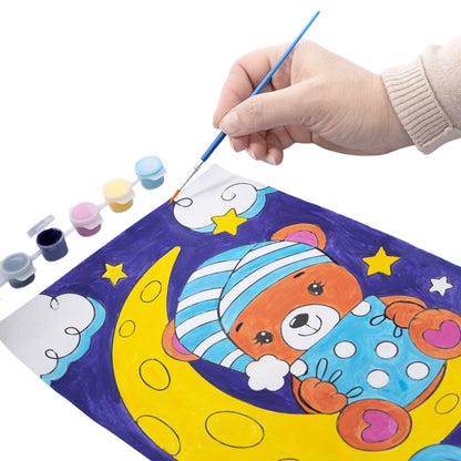 Набор для творчества. Раскраска с блестками "Мишка"