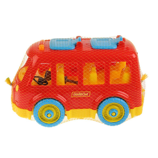 Полесье. Конструктор-транспорт "Автобус" арт.71248 (26 элементов) (в сеточке) /8*