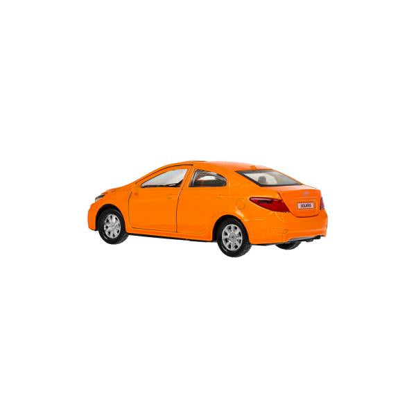Machine en métal HYUNDAI SOLARIS, 12 cm, double, bagage, acier, orangé, cor. Parc technologique dans le cor.2*36шт