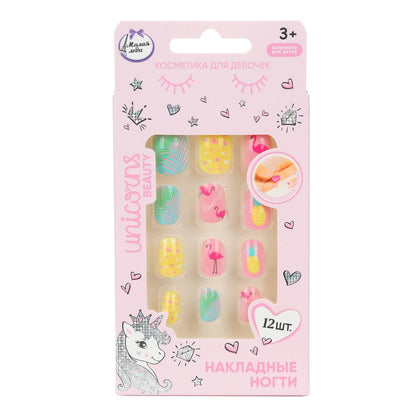 Накладные ногти-единорог в коробке МИЛАЯ ЛЕДИ в кор.60*12шт